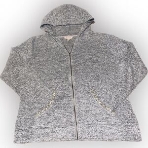 Juicy Couture Soft Hoodie Rhinestone Embellished Pockets Womens Medium